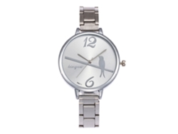 Reloj De Pulsera De Acero Para Mujer Con Diseño De Pájaros, Estilo Lujoso, Cuarzo, Zhoulianfa Silver