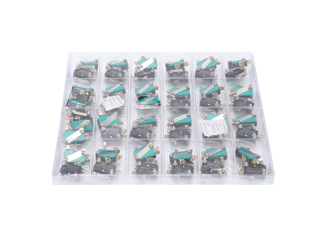50 Unidades De Microinterruptor Berm Mini De Reinicio Automático, Acción Rápida, A Prueba De Polvo, 250 V, Con Polea.