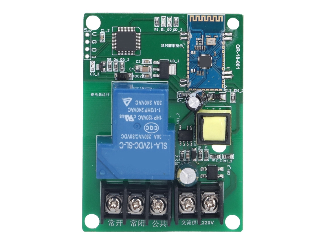 Módulo De Relé Bluetooth De Un Solo Canal Para Control Remoto Inalámbrico, 110-250 V Ca.