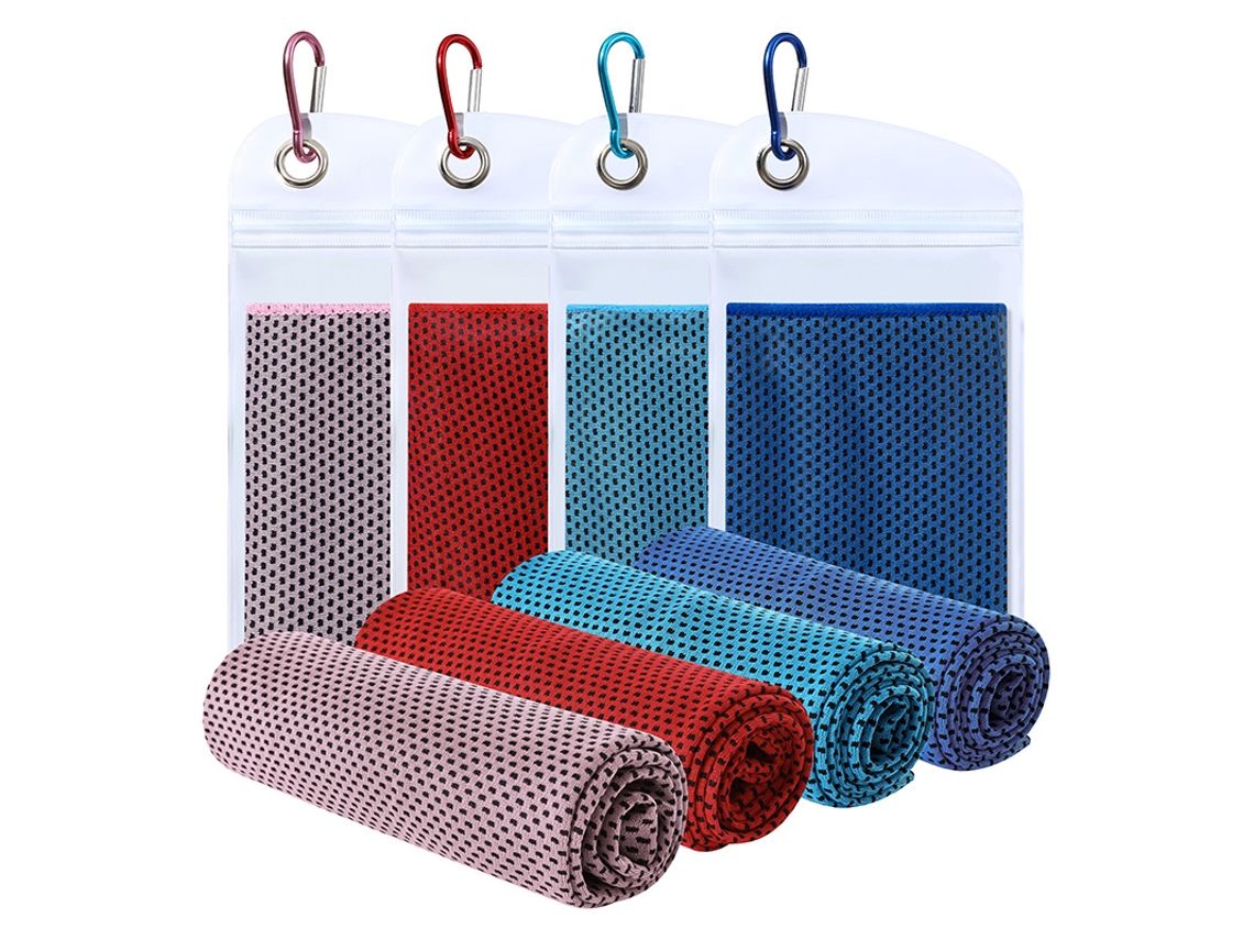 Toallas refrescantes, paquete de 4, toalla fría superabsorbente. 30 x 90 cm. Czhhmart
