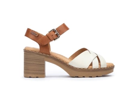 Sandalias de Mujer PIKOLINOS Canarias Taglia Uk Piel Beige (39)