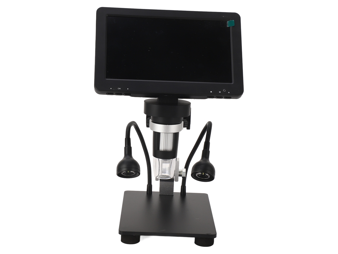 Microscopio digital con pantalla LCD IPS de 7 pulgadas, 16 MP 1080p y aumento medible de 50x a 1600x