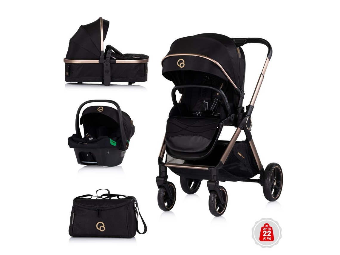Carrito De Bebé 3 En 1 Euphoria De Chipolino Hasta 22 Kg - Noir