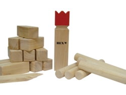 Kubb original con rey rojo