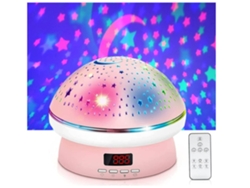 Proyector de estrellas, luz nocturna para niños con temporizador giratorio, lámpara de luna y estrella que cambia de color, Vledary