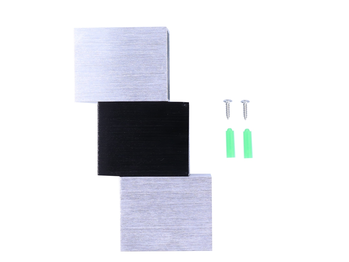 Lámpara de pared LED de aluminio de 6 W, modelo 2026, para dormitorio, escaleras, pasillo, KTV, hotel, 85-265 V, luz blanca cálida.