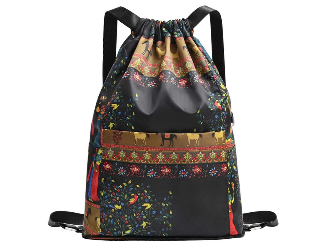 Mochila Oxford ligera con cordón ajustable para gimnasio, deportes y viajes, unisex.