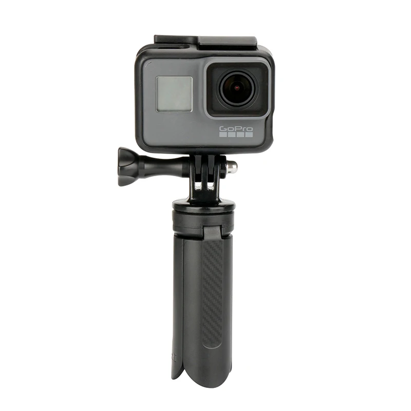 Mini trípode para palo de selfie, monopié y estabilizador, compatible con Zhiyun Smooth Q/Smooth, Feiyu y DJI Osmo Mobile 2, color negro.