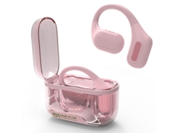 Auriculares YEMAESRE estéreo inalámbricos de alta fidelidad Pantalla LED Bluetooth con cancelación de ruido Rosa