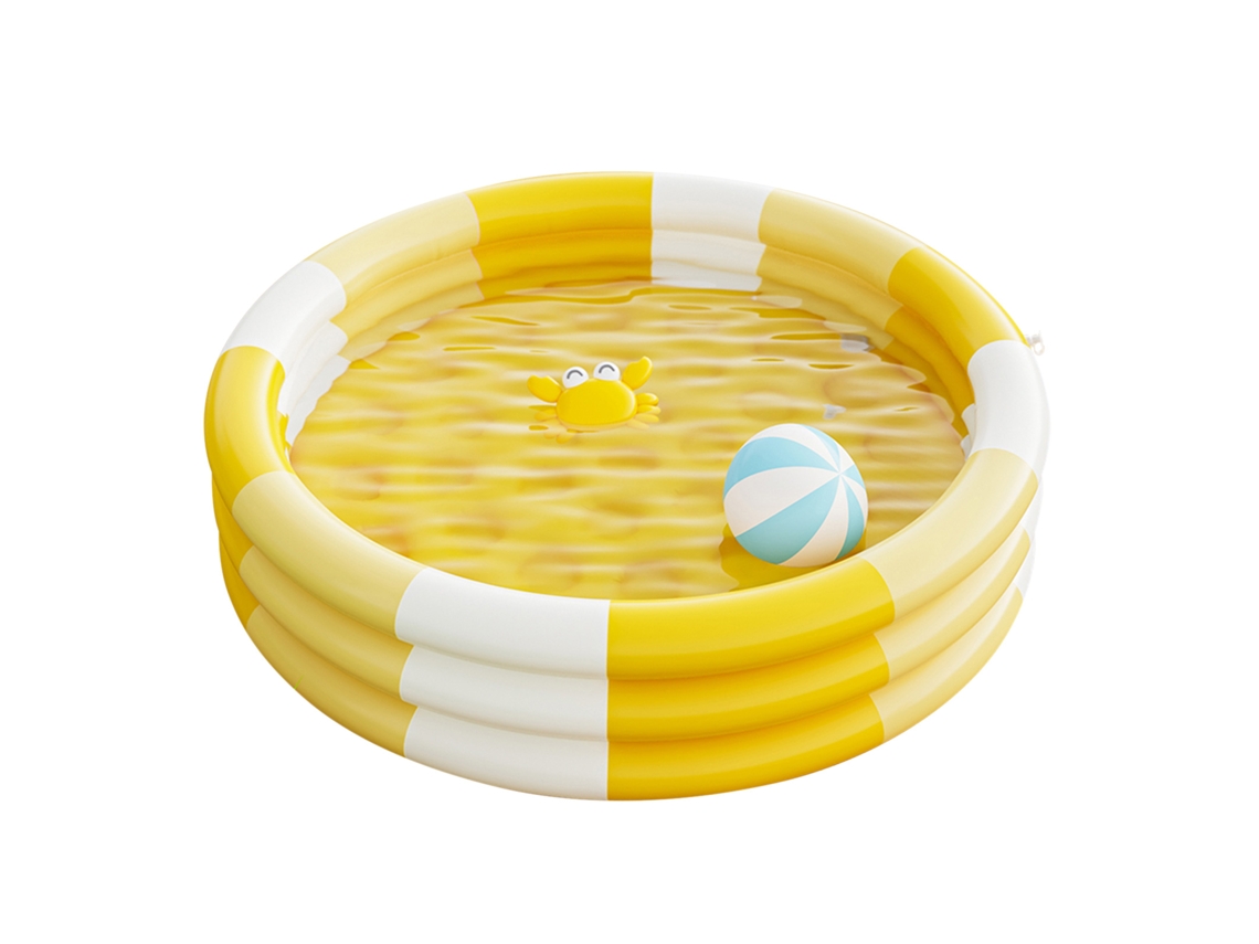 Piscina Hinchable para Niños con 3 Anillos, Ideal para Jardín y Fiestas de Verano