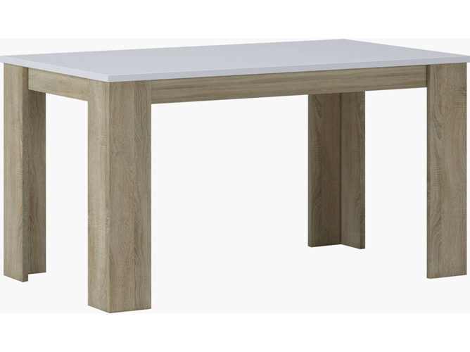 Mesa de Comedor SKRAUT HOME FIJA140BLANCASONOMA (Blanco - Melamina - 80x138x75 cm)