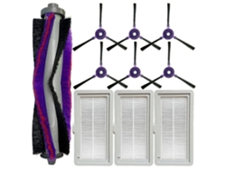 Acessórios de Aspirador Juego de 10 filtros de cepillo lateral para cepillo principal para Powerbot-E Vr05R5050Wk Sp