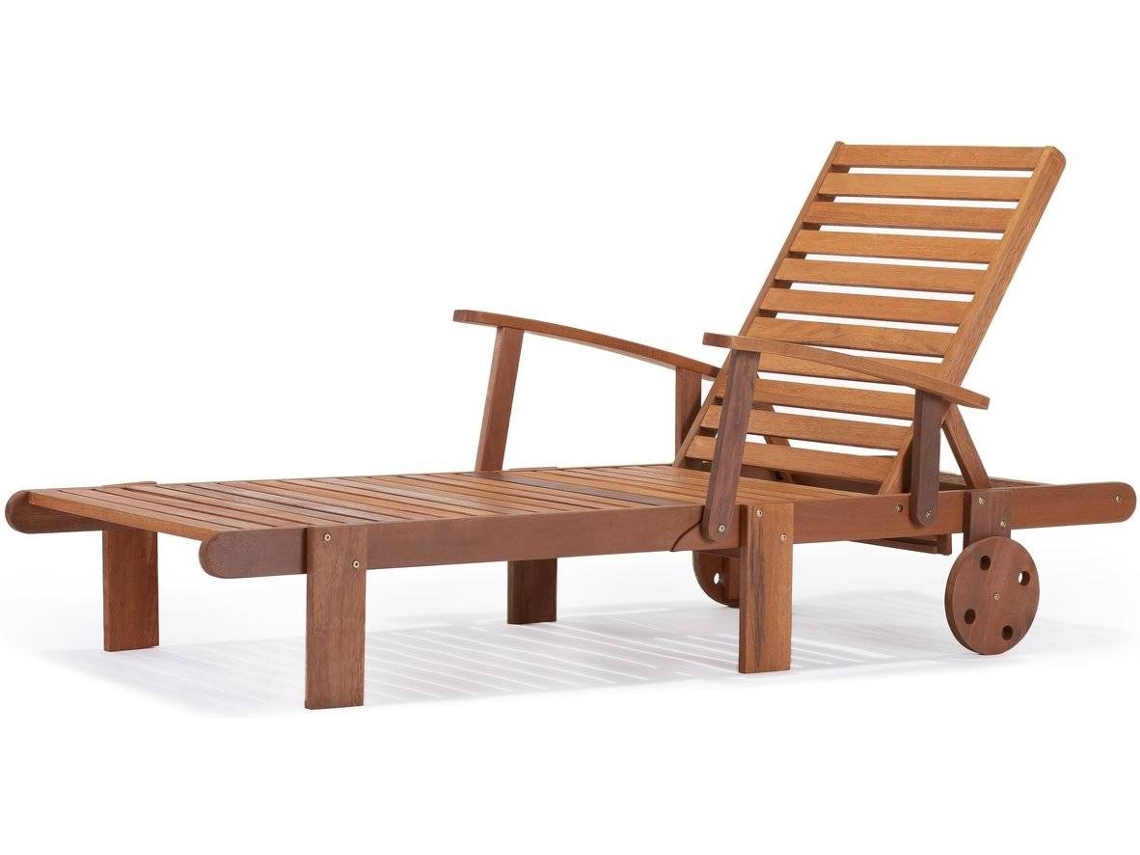 Tumbona HABITAT ET JARDIN Tokyo (Marrón - Madera - 193x71x80 cm)