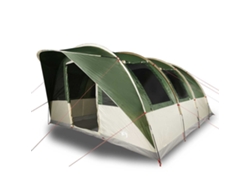 vidaXL Tienda de campaña túnel para 5 personas impermeable verde