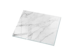 Tapa De Mesa Rectangular Espelharte (80x60 Cm - Patrón De Superficie De Mármol - Blanco)