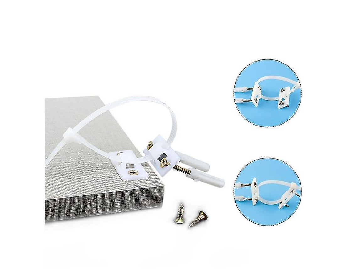 12 Cinturones De Anclaje Para Muebles En Pared Ajustables Kit De Seguridad Anti-inclinación