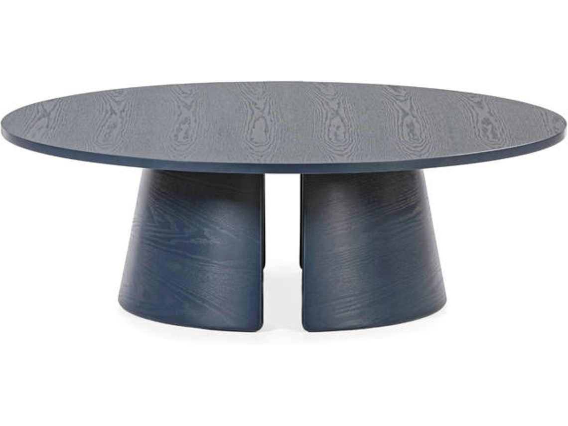 Mesa de Centro BAZAR MONDIALE Cep (Azul  - Madera - 110x36.5  cm)