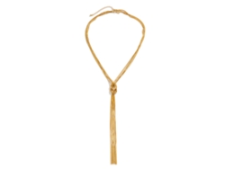 Elegante Collar De Cobre Con Flecos Y Cadena Trenzada Para Mujer - Regalo De Moda