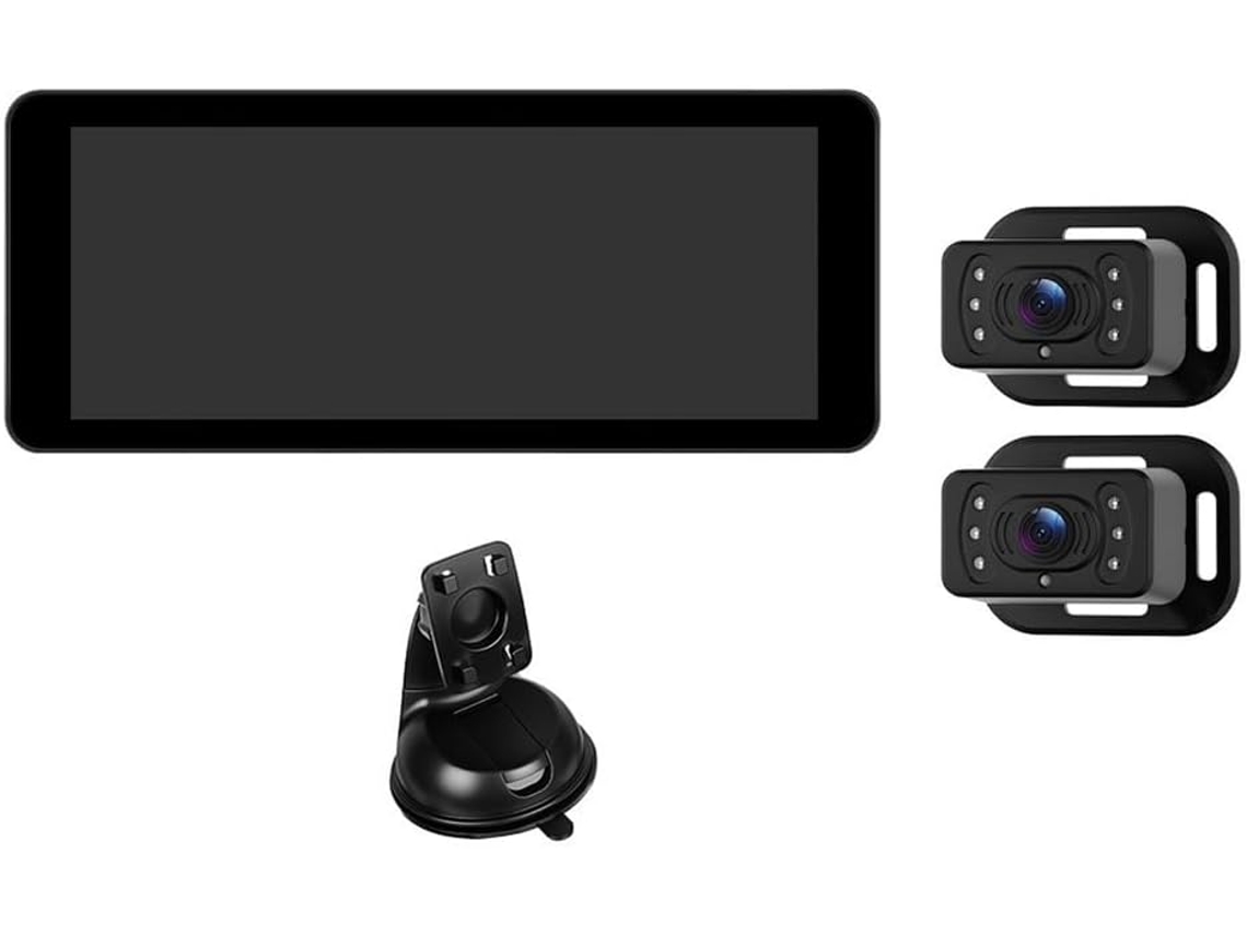 Cámara Para Coche Hd 720p 2kids, 6,86 Pulgadas Ips Af Con Doble Lente