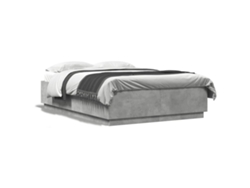 Maison Exclusive - Estructura De Cama Madera De Ingeniería Gris Hormigón 160x200cm