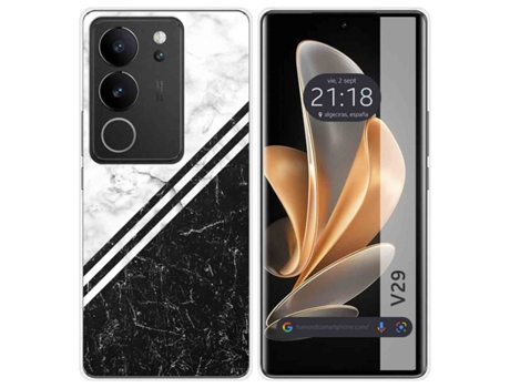 Funda Diseño Mármol para Vivo V29 5G TUMUNDOSMARTPHONE Silicona Multicolor