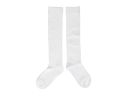 Calcetines de algodón para esgrima, blancos, absorbentes del sudor, transpirables, cómodos, talla M