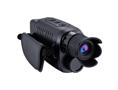 Prismáticos ENKERS Cámara digital de visión nocturna HD Ir y cámara de video con tarjeta de memoria 32G adecuada para la caza negra-negra