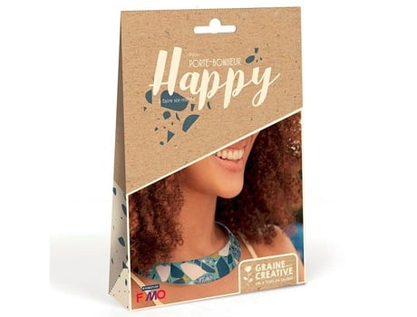 Kit Joyas de arcilla polimérica caseras - Feliz