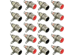 2026-20 Piezas Conector Rca Hembra De Montaje En Panel, Conector De Audio Rca, Conector De Soldadura Rca