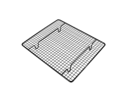 Rejilla De Enfriamiento Para Pasteles, Pan Y Galletas, Fabricada En Acero Antiadherente Con Patas, 26 X 23 Cm.