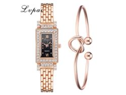 Reloj De Pulsera De Cuarzo Para Mujer Con Correa De Aleación, Estilo Moderno, Sencillo Y Elegante 03