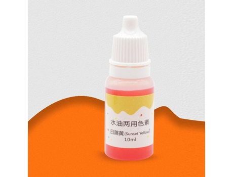 Pigmentos de teñido anudado de jabón hechos a mano 10ml - pigmento líquido de color base seguro y no tóxicoAtardecer Naranja SLOWMOOSE