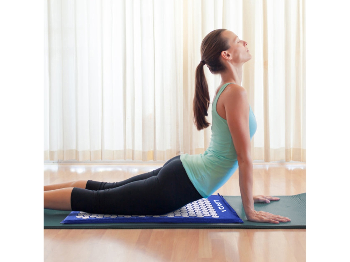 Esterilla De Acupresión Con Almohada Para Aliviar El Dolor De Espalda, Cabeza, Cuello, Masajes Y Yoga.