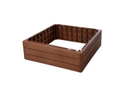 Bancal Plastico 75,6x75,6x25 Cm Marron