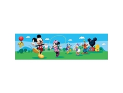 Disney Mickey Mouse, borde adhesivo, 0,10 x 5 m, 1 rollo de papel, de color, 500 x 10 cm, ancho x alto 8079 Ag Design