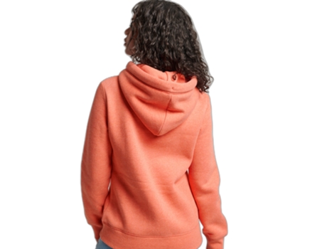 Sudadera con Capucha Vintage de Mujer SUPERDRY Bordada Logo Naranja (2XS)