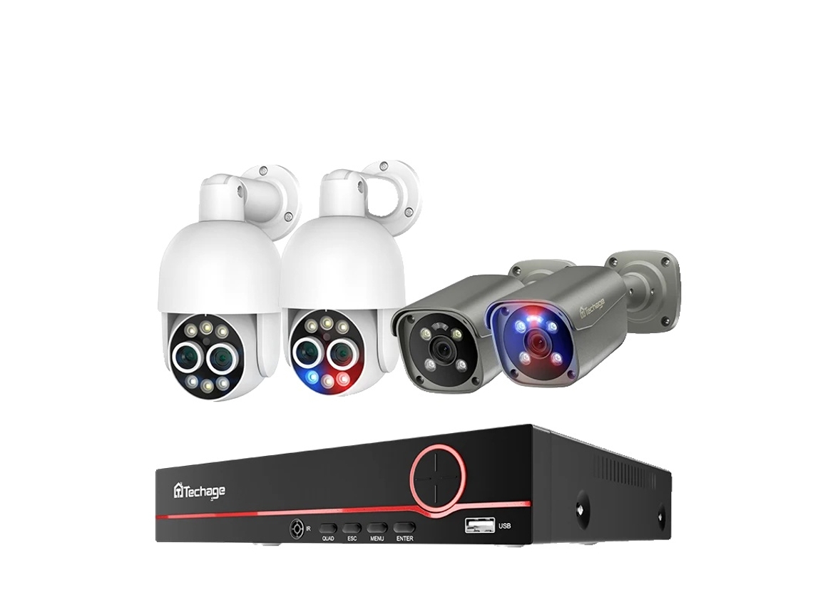 Sistema De Cámara De Vigilancia, Resolución 4k, Detección De Humanos Ai,ninguno,8ch Nvr 4 Camera Oem