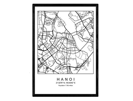 Lámina NACNIC Mapa Hanoi (A3)