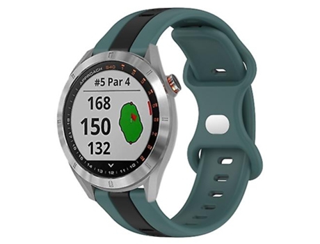 Correa Smartwatch Para Garmin Approach S40 20Mm Verde-Negro VENISYMLIS