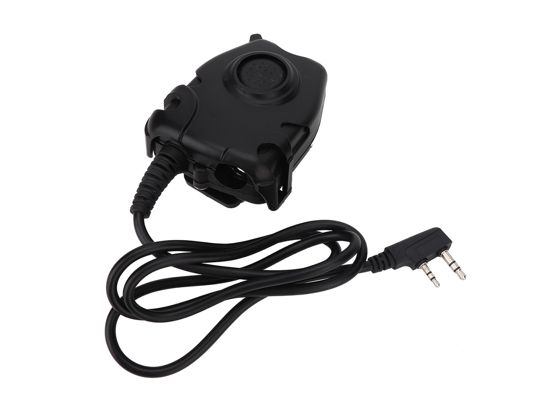 Adaptador De Auriculares Ptt Para Radio Walkie-talkie Kenwood Baofeng Retevis Con Cable Para Auriculares.