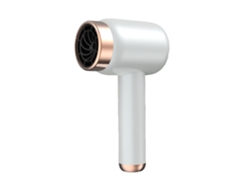 Secador de pelo portátil Potente 3 velocidades Secador de pelo inalámbrico profesional compacto Salón de casa al aire libre Blanco YEMAESRE