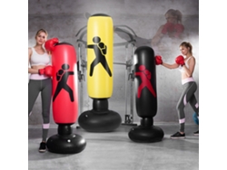 Saco De Boxeo Inflable De Pvc De 1,6 Metros (5,2 Pies) Para Entrenamiento Físico Y Boxeo De Precisión Con Base Estable.
