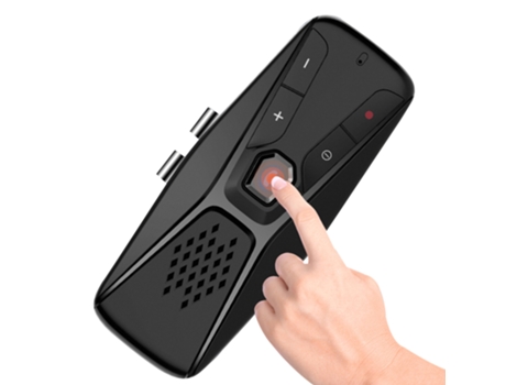 Manos Libres Bluetooth 5.0 Car Kit Altavoz Inalámbrico Auto Sun Visor Reproductor De Mp3 Altavoz Soporte ELKUAIE