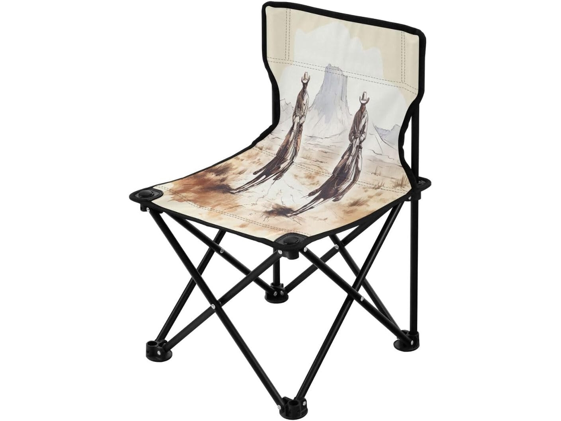 Silla Plegable Ligera Desert Tribe Resistente Duradera Portátil Fácil De Instalar