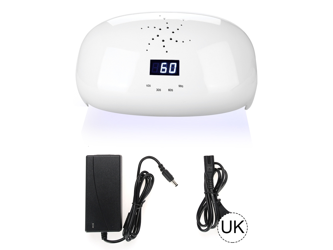 Lámpara De Uñas Uv Led Potente 78w Con Sensor Automático Y Ventilador Para Curar Todos Los Geles