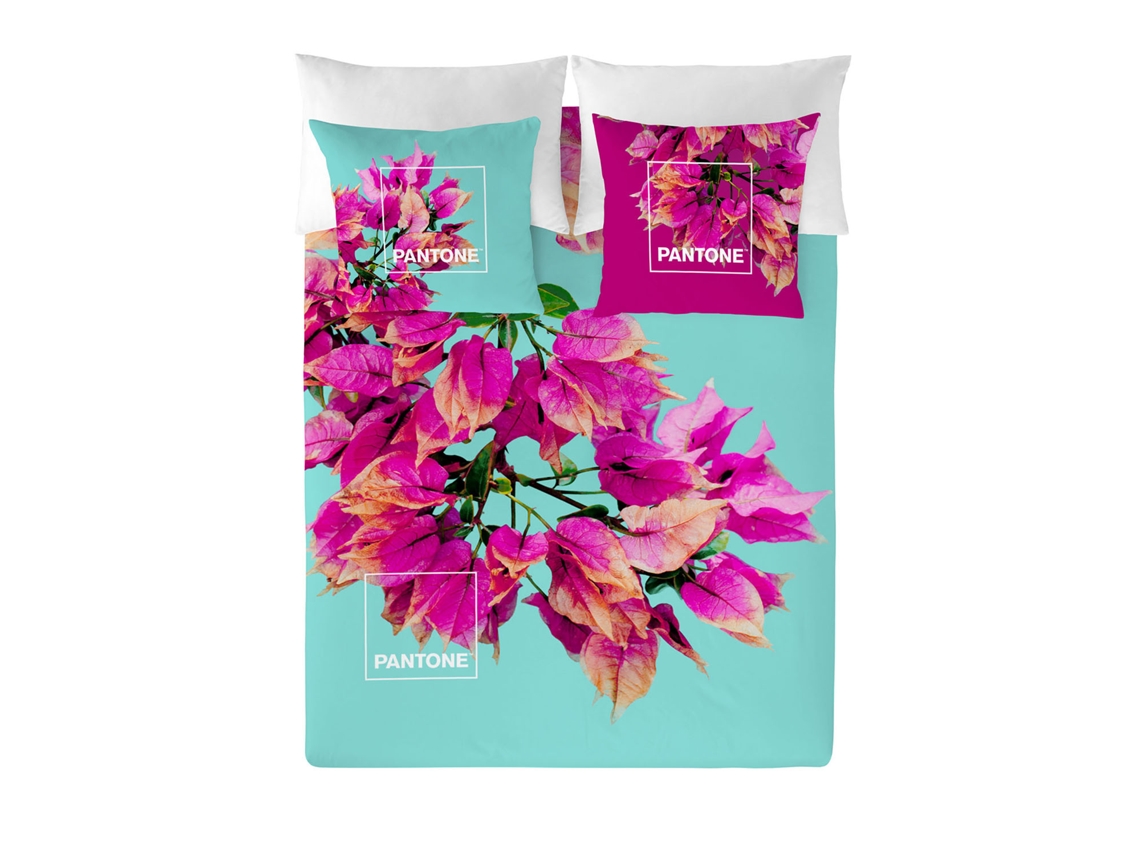 Funda Nórdica Estampada Cama 90 Algodón Extra Suave Fabricado En España Buganvilla Pantone
