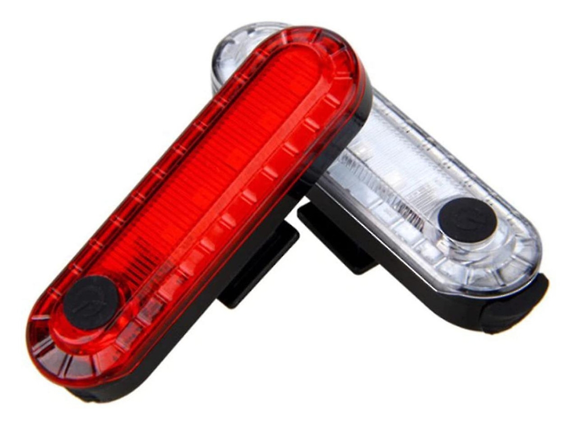 2 Linternas Traseras Bicicleta Usb Recargable Ipx8 Negra Yizhood