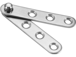 10 Bisagras De Acero Inoxidable 58 Mm 360 G, Acero Inoxidable