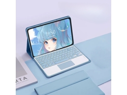 Funda con teclado para Xiaomi Redmi Pad 2 Pro de 12,1 pulgadas, con teclado táctil Bluetooth (azul niebla) Cuich (2025)