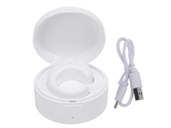 Control Remoto Inalámbrico Con Anillo Para Desplazamiento De Página Y Disparador De Cámara Con Estuche De Carga Para Android, Color Blanco.